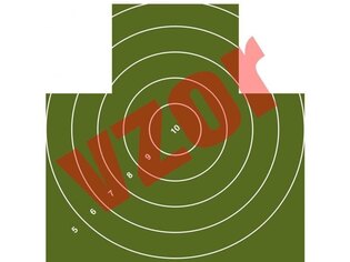 Terč - nekrytě ležící figura SA Rigad® / 10 ks