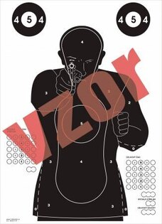 Terč - postava FBI Rigad® / 10 ks